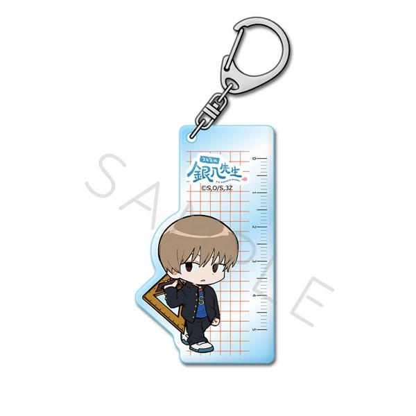 [預訂] 3年Z組銀八老師 Chipokke系列鑰匙圈，沖田總悟角色設計，手持三角板。