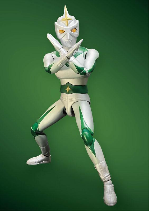 [預訂] HERO ACTION FIGURE NEXT鏡子超人完成品模型，雙臂交叉站立。