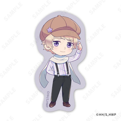 [預訂] 義呆利 交換貼紙，角色戴帽、穿吊帶褲，立繪設計之一。