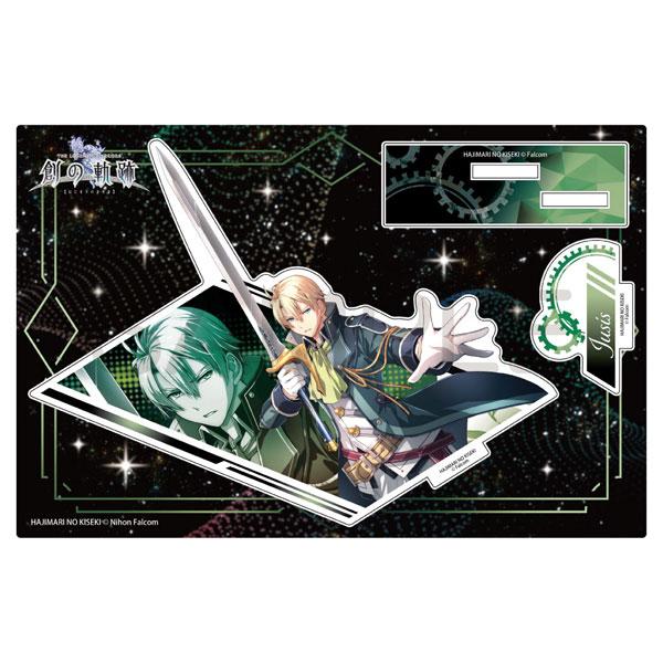 [預訂] 創之軌跡 Cut-in立牌，尤西斯持劍站立，星空背景。