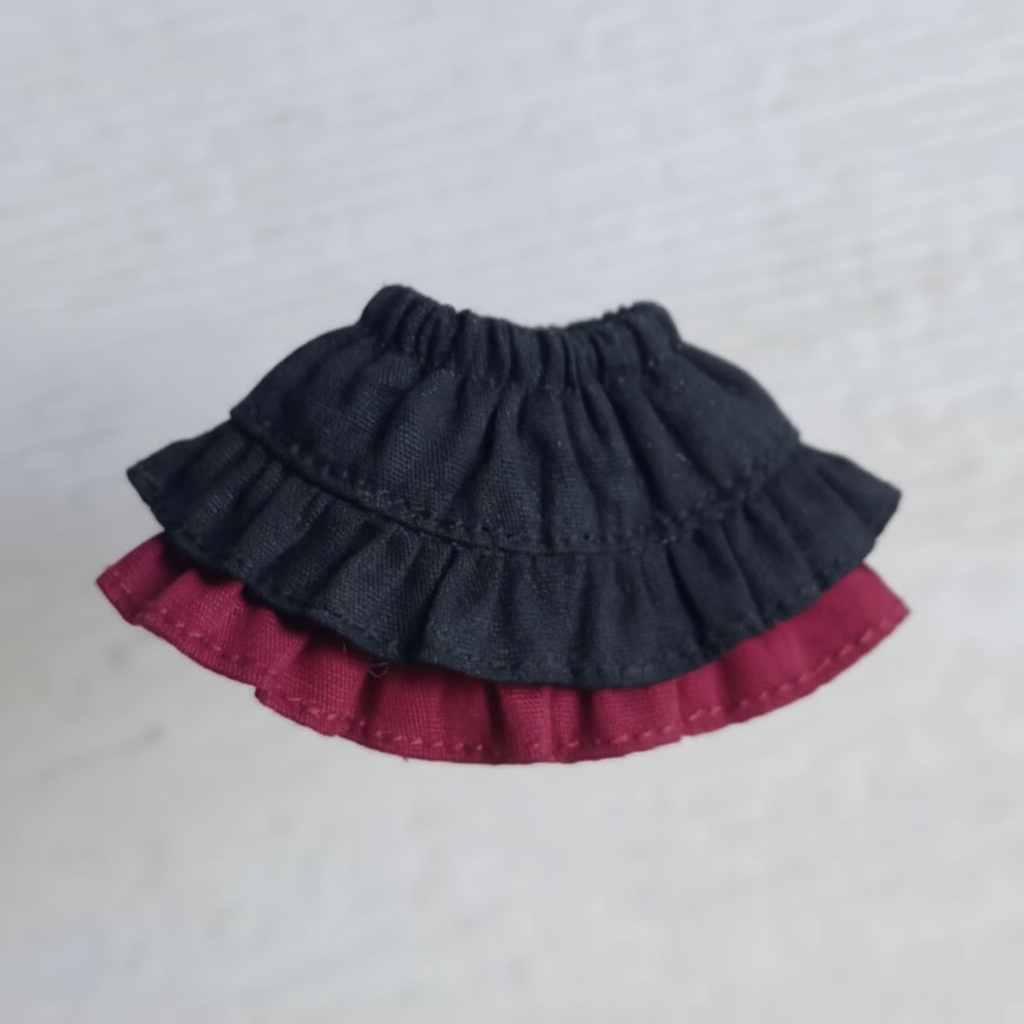 Classic Double Ruffle Skirt [OB11/GSC Doll]