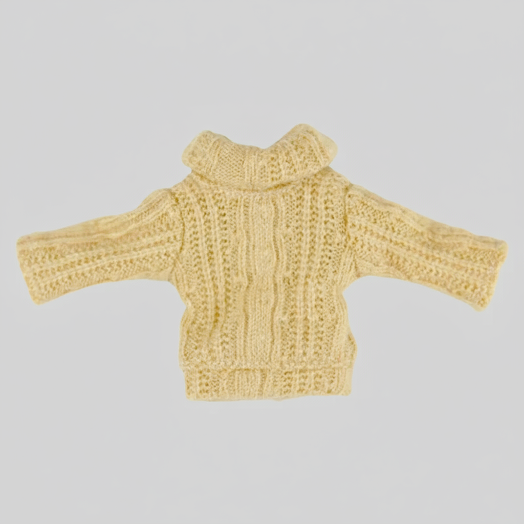 經典麻花翻領毛衣 [OB11/黏土娃]