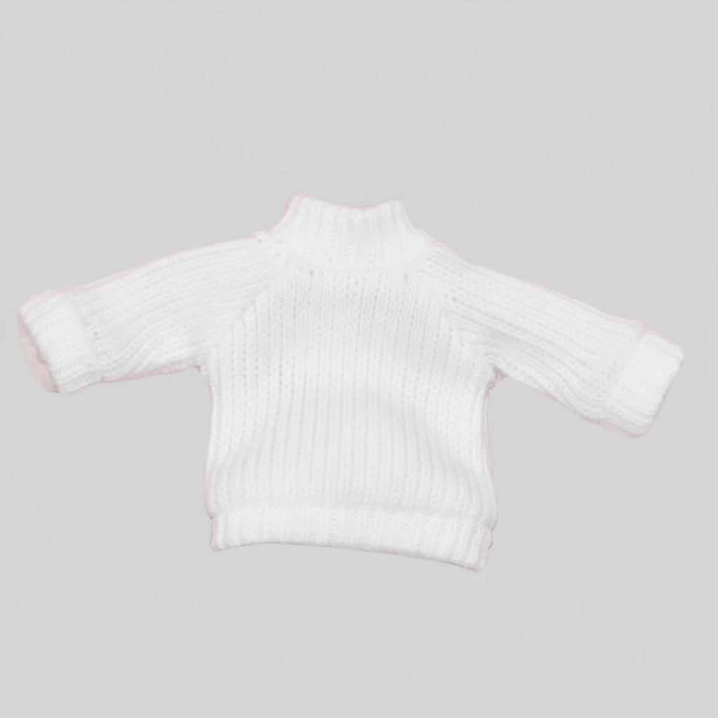 簡約坑條高領毛衣 [OB11/黏土娃]