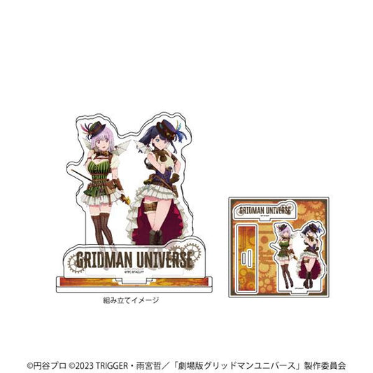 [Reservation] Stand plate "GRIDMANUNIVERSE" 03/Rikka Takarata &amp; Akane Shinjo Steampunk ver. (Illustration drawn) "Reservation for April 24"