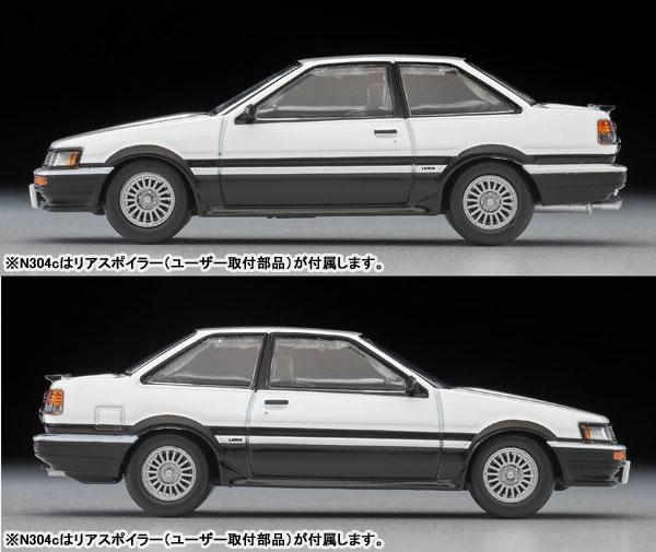 [預訂] Tomica Limited Vintage Neo LV-N304c 豐田 Corolla Levin 2門 GT-APEX (白/黑)85年款《24年7月預約》