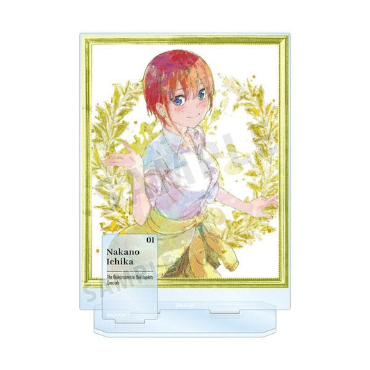 [Pre-Order] The Five-Equal Bride ∽ grunge CANVAS BIG standing card Nakano Ichika "January 24 reservation"