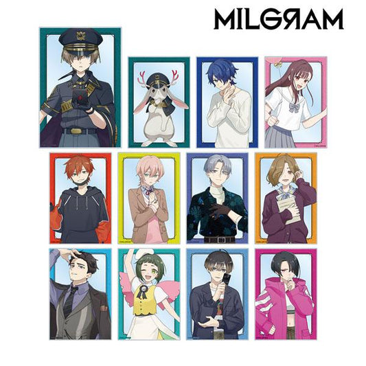 [Pre-order] MILGRAM planning illustration first trial MV costume ver. Trading acrylic card 12 pieces in BOX "June 24 reservation"