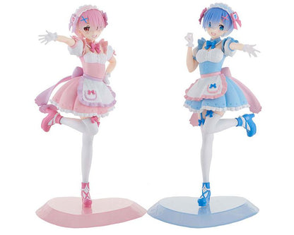 [Pre-order] TENITOL Re: Life in a Different World from Zero Yumekawa Maid Rem &amp; Ram Bonus Comes with Set Finished Model "Reservation for August 24"