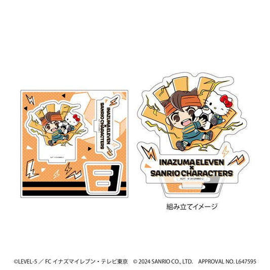 [Pre-order] Stand "Inazuma Eleven × Sanrio Characters" 13/Tendo Mamoru × Hello Kitty (Mini Character Illustration) "Pre-order for April 24"