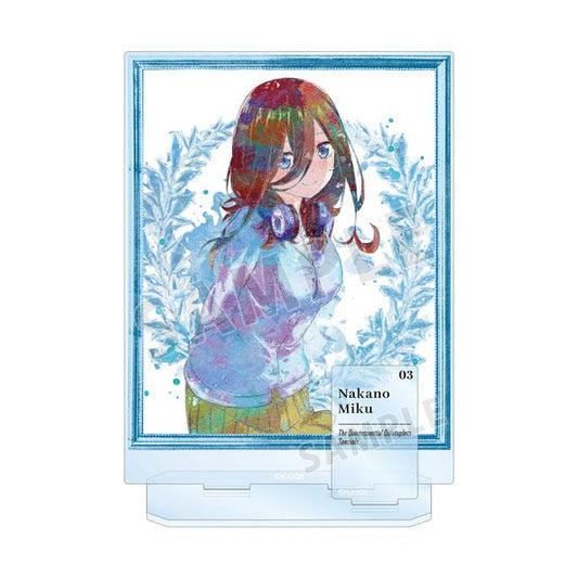 [Pre-order] The fifth equal bride ∽ grunge CANVAS BIG standing card Nakano Miku "Reservation for January 24"